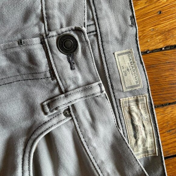 All Saints Demascus Slim Jean Short Men Size 28" Grey Denim Flat‎ Front - Picture 3 of 6
